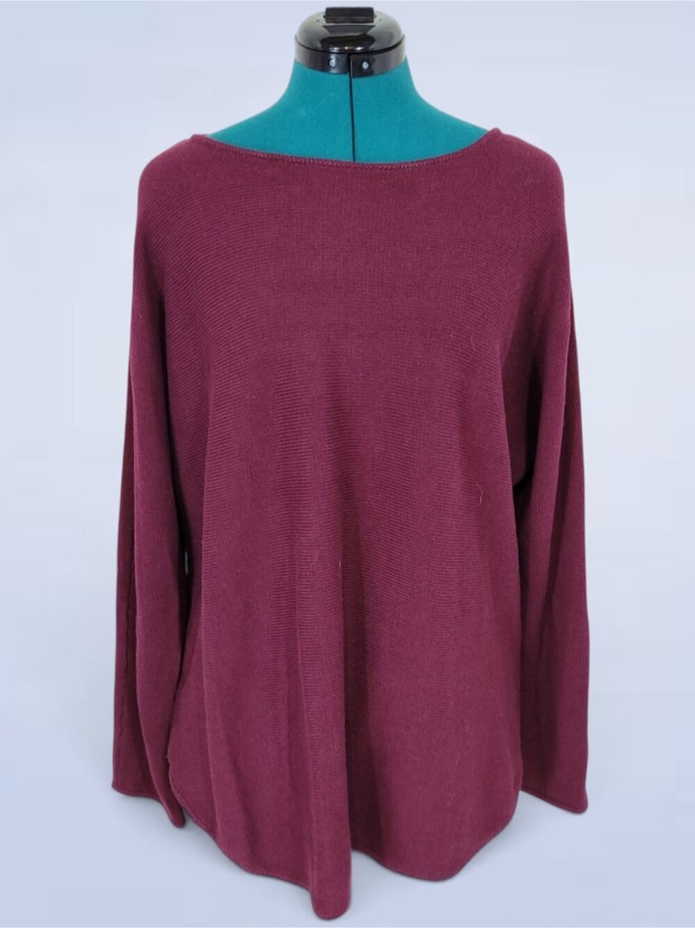 MICHAEL Michael Kors Burgundy Boatneck Tunic Sweater - Size Extra Large